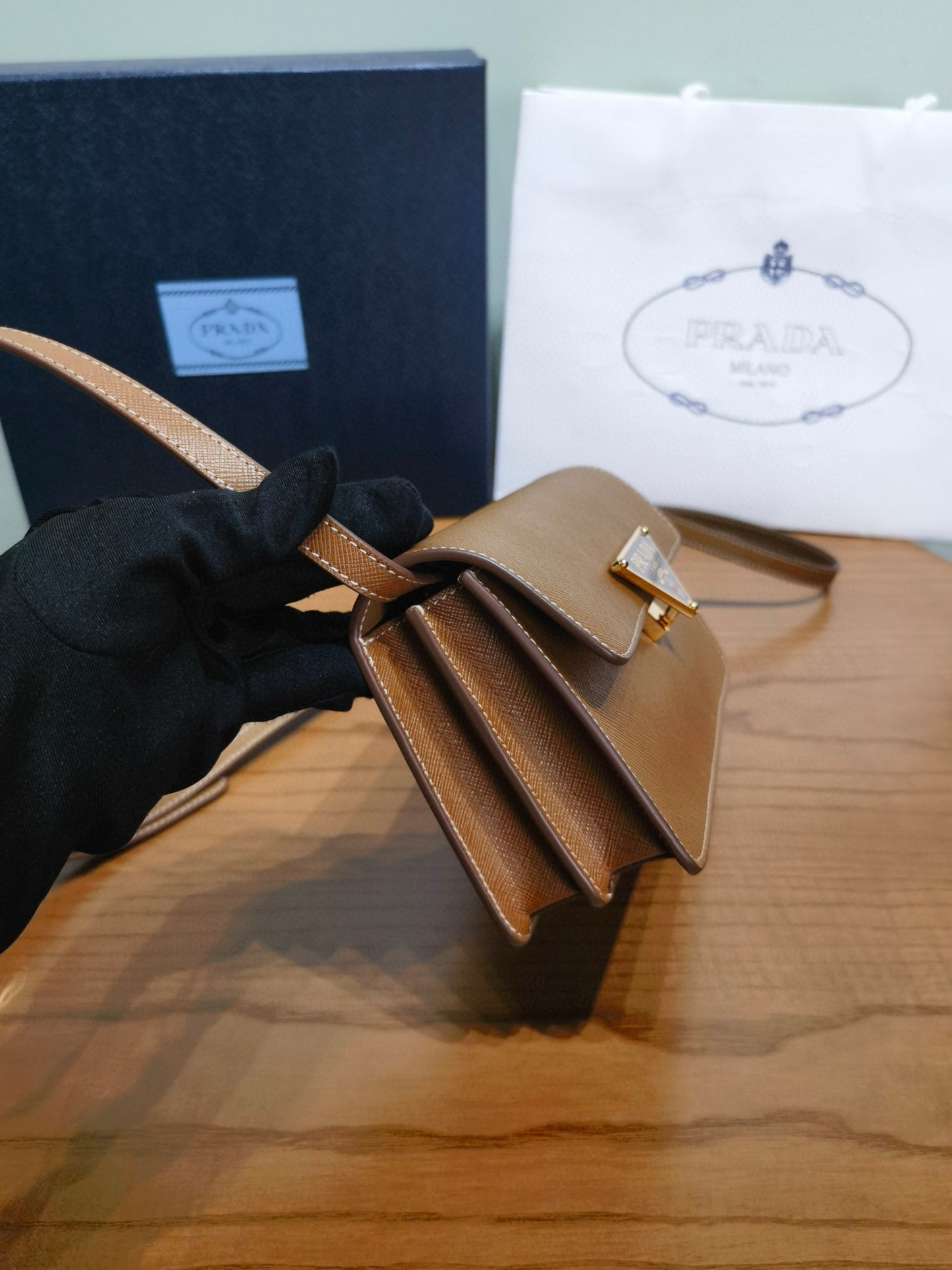 Prada Saffiano Cross Body Bag