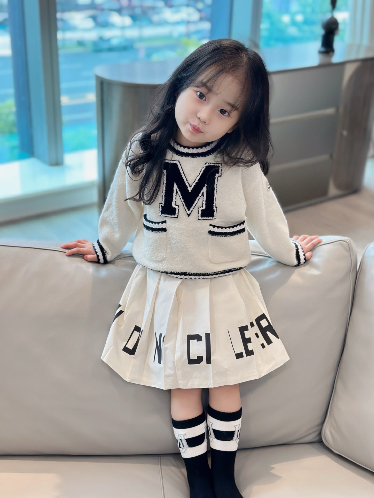 Moncler Sweater/Skirt Set