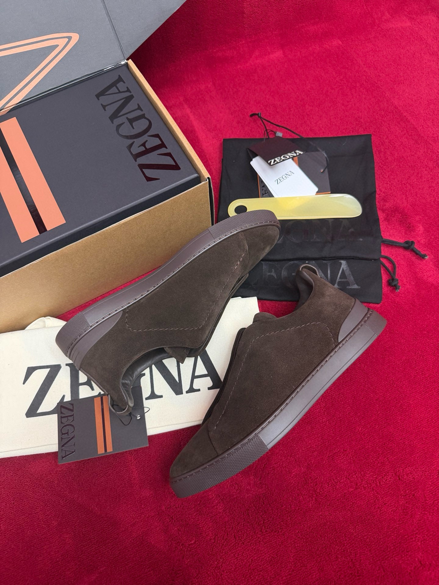 Zegna Suede Sneakers