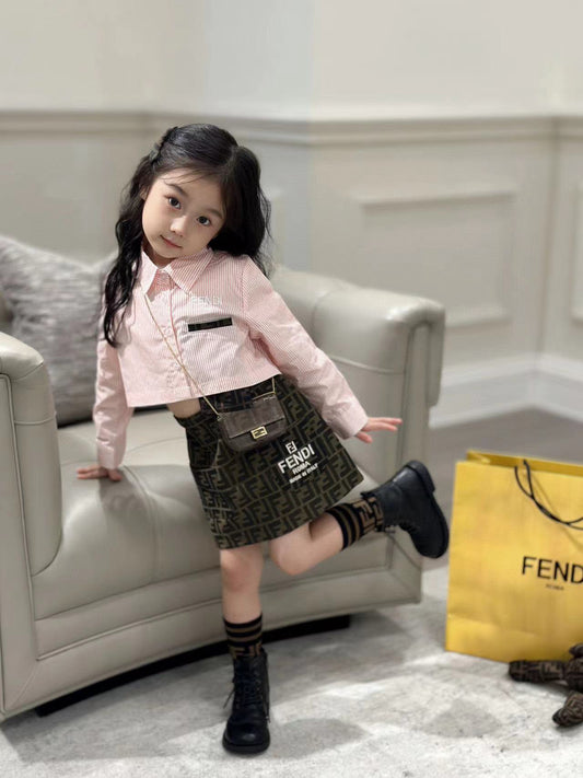 Fendi Long Sleeve Polo