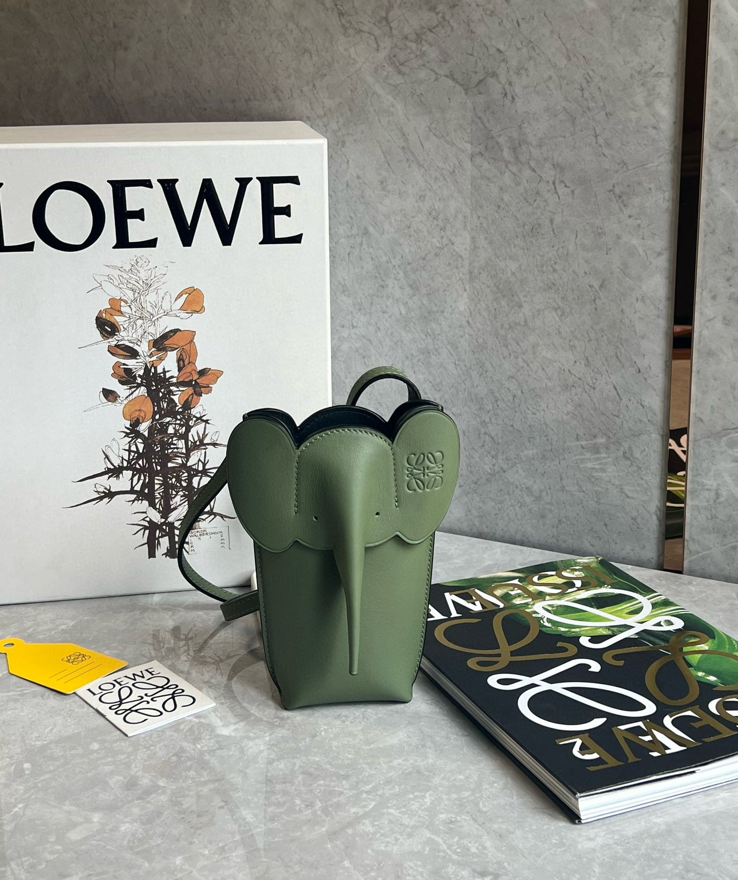 Loewe Elephant Phone Bag(8x4x19cm)