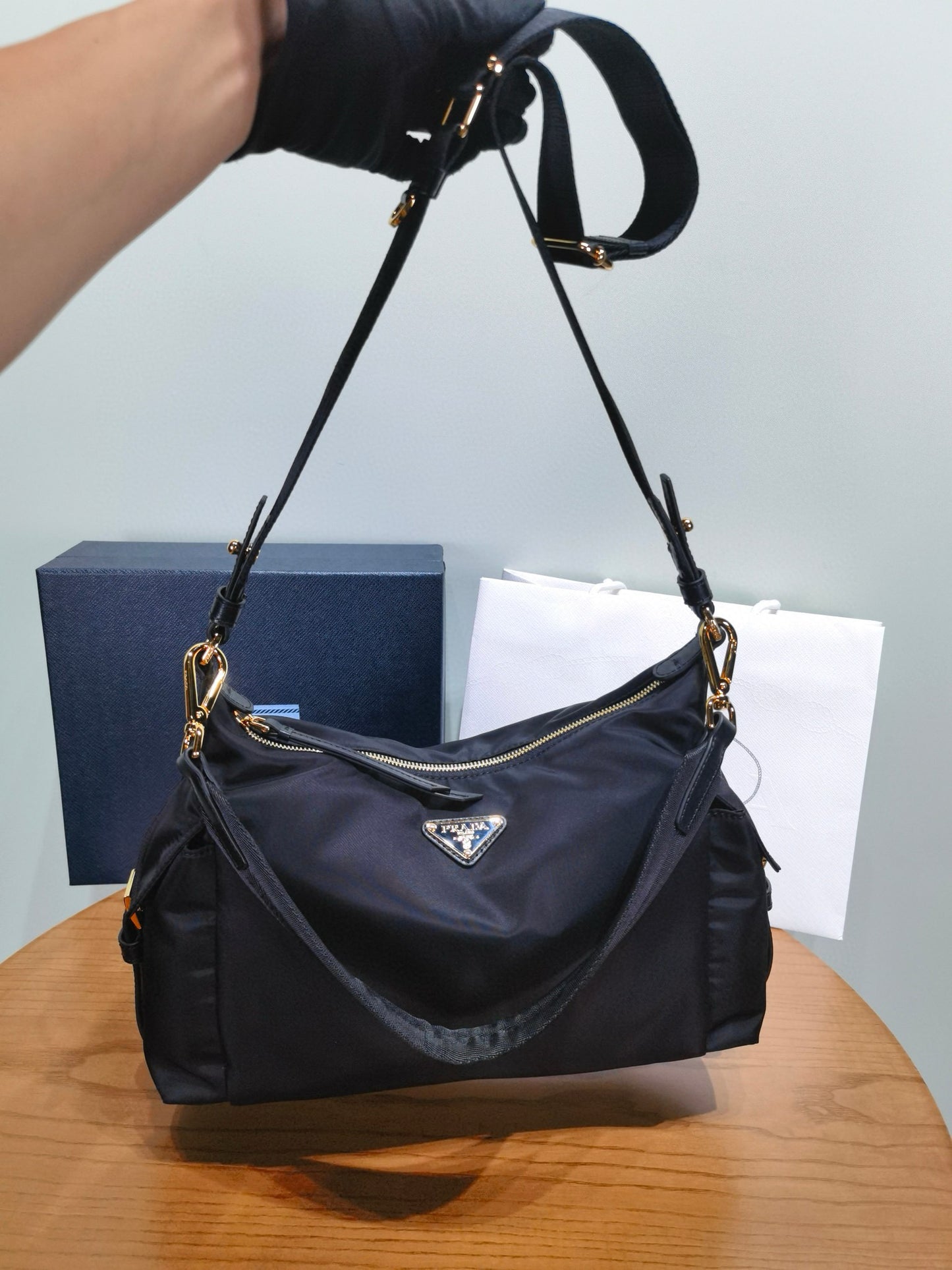 PD Re-Nylon Aimee Shoulder Bag
