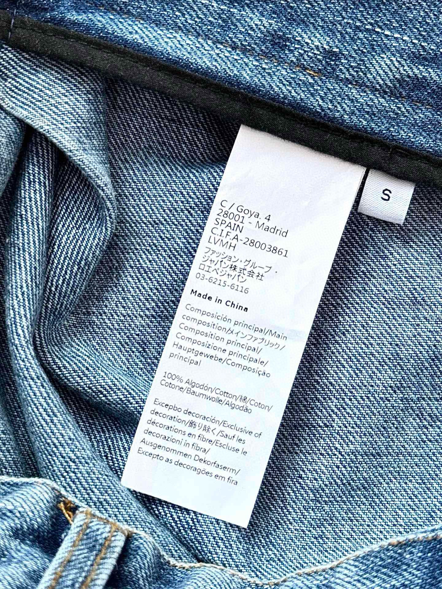 Loewe Blue Draped Jeans