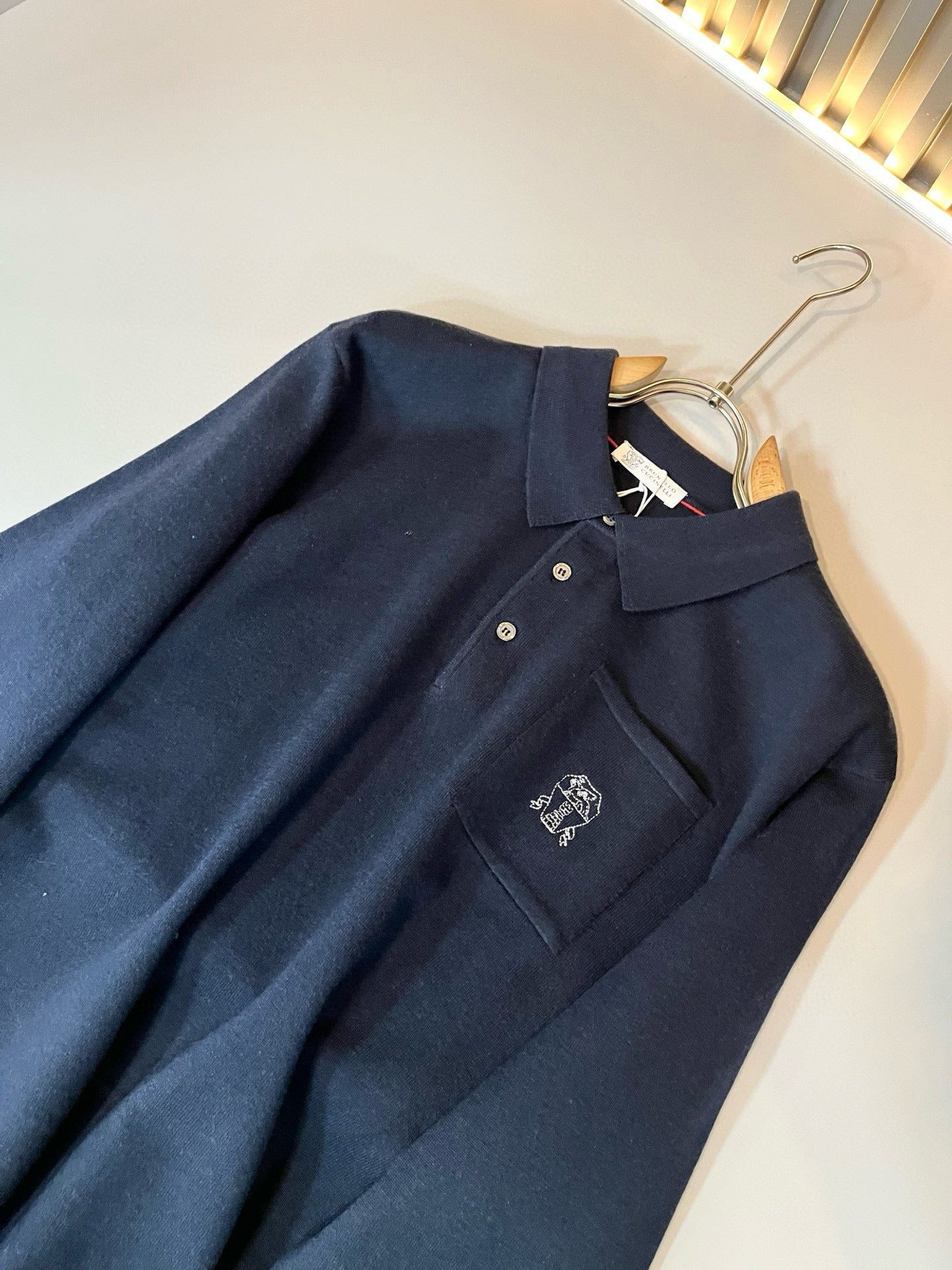 Brunello Cucinelli Long Sleeve Polo