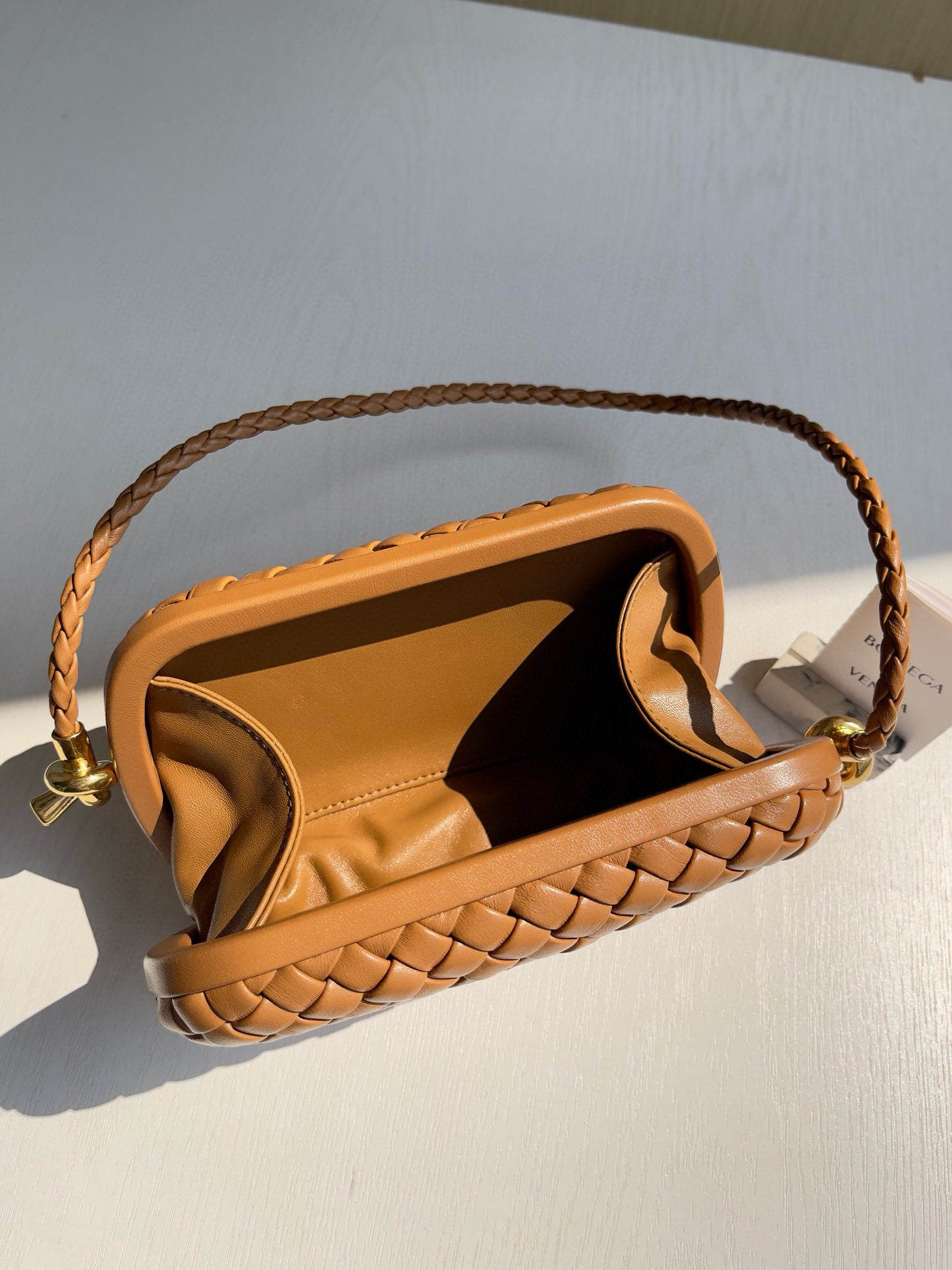 BV Knot Foulard Intrecciato Shoulder Bag