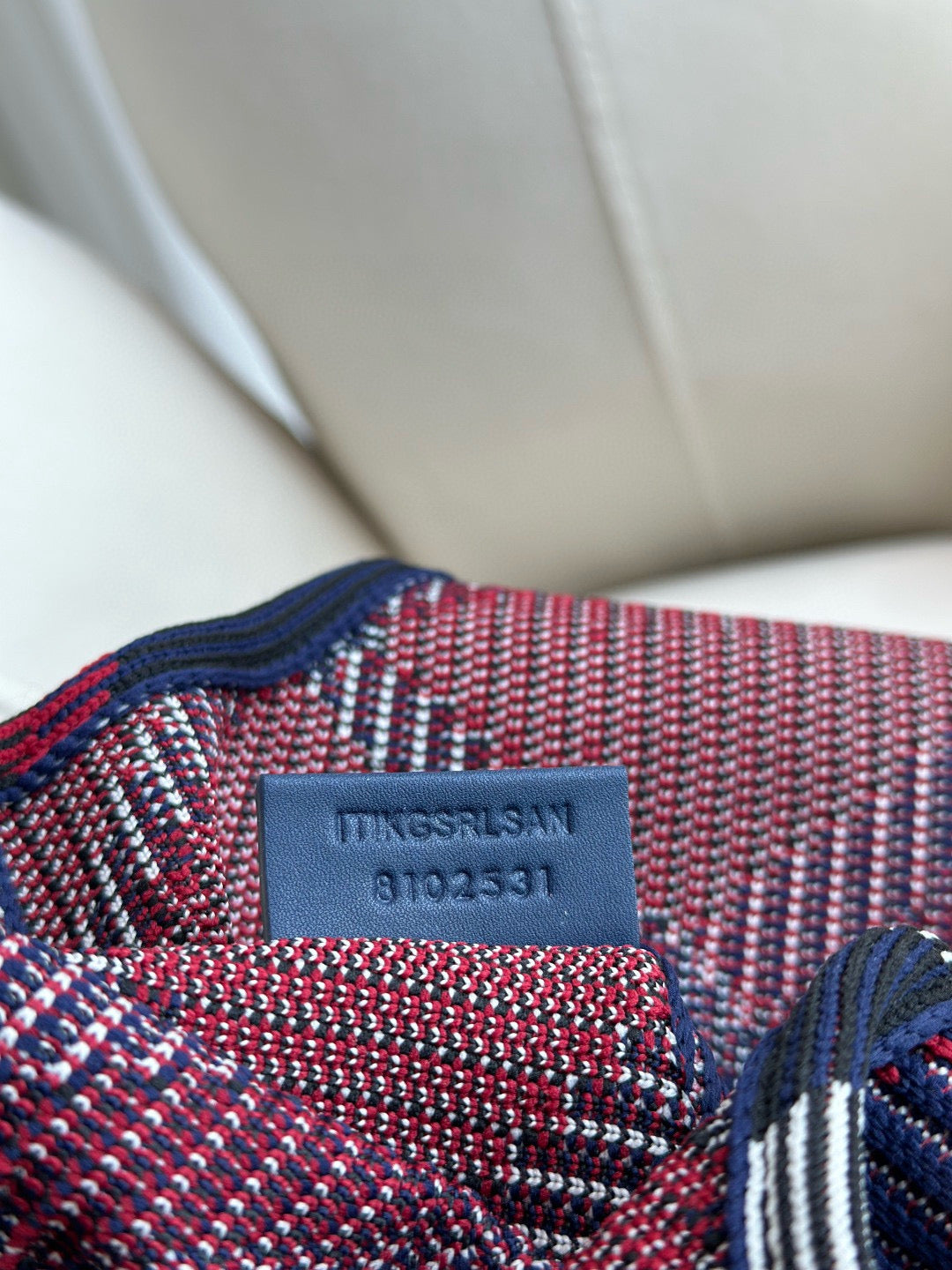 Burberry Small Check Knitted Shoulder Bag