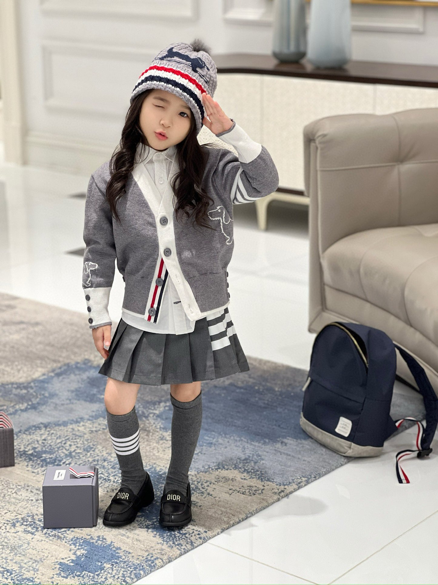 TB Cardigan/Skirt Set