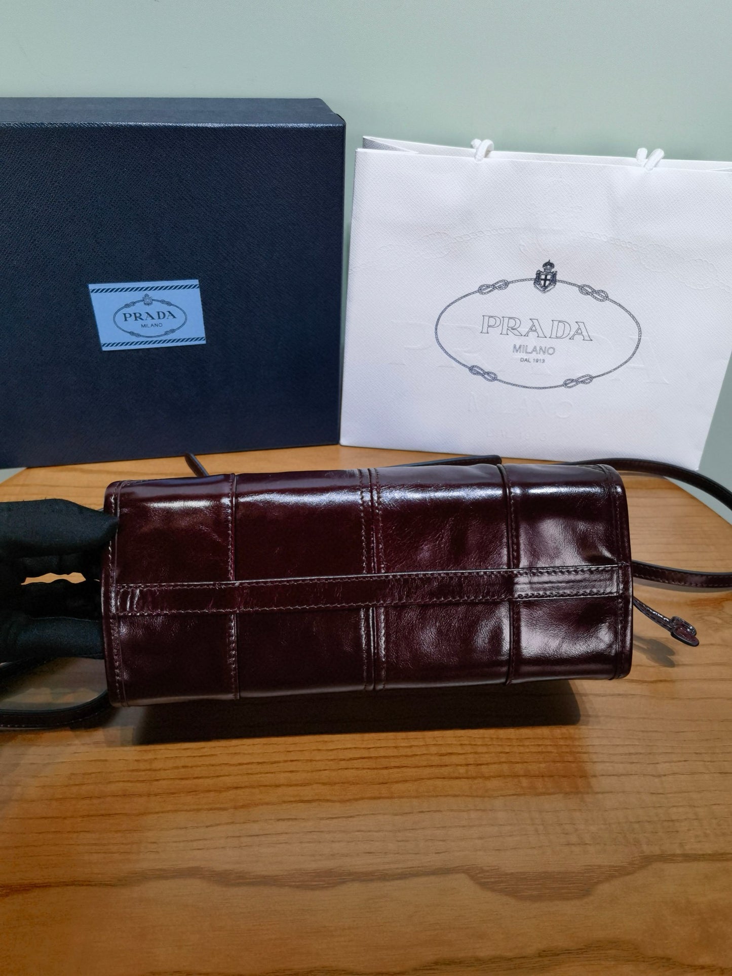 Prada Soft Lux Cross Body Bag 26x14x12cm