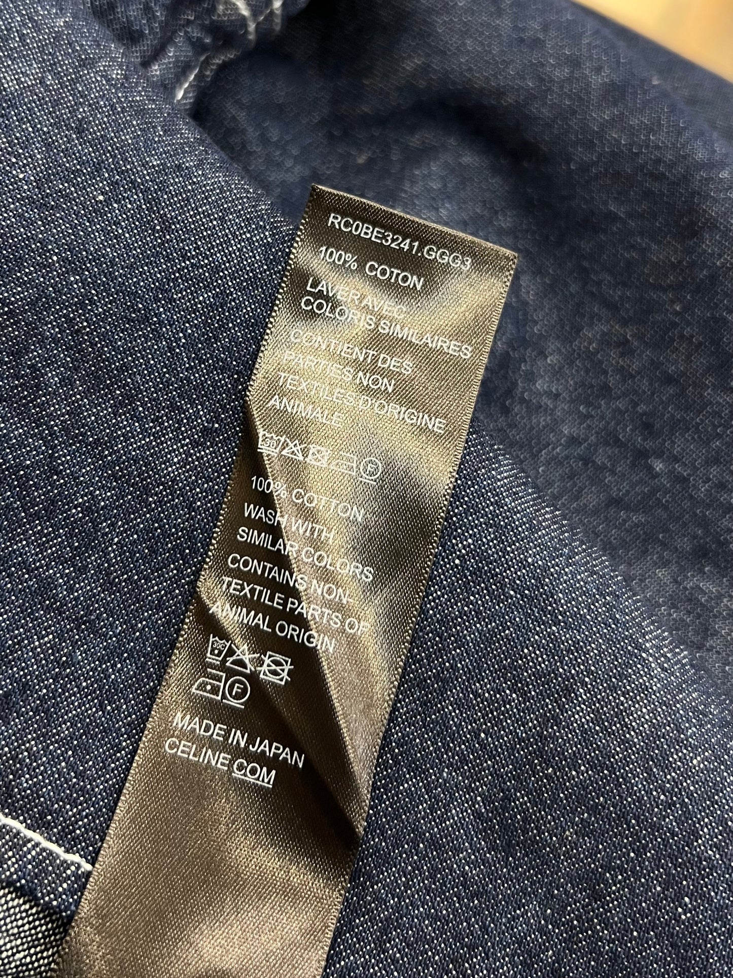 Celine Denim Long Sleeve Shirt