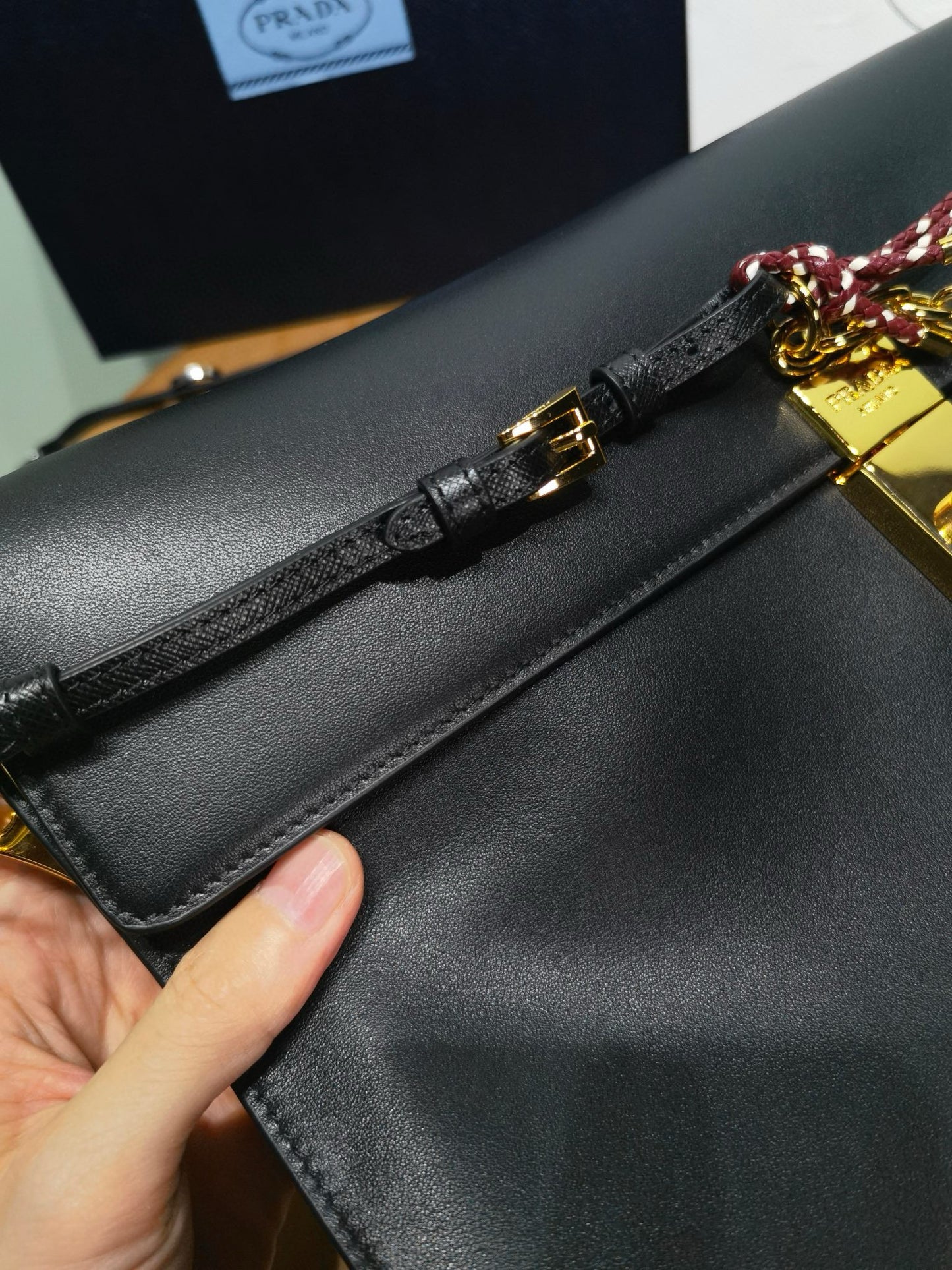 Prada Soft Sound Handbag 24x13.5x16cm
