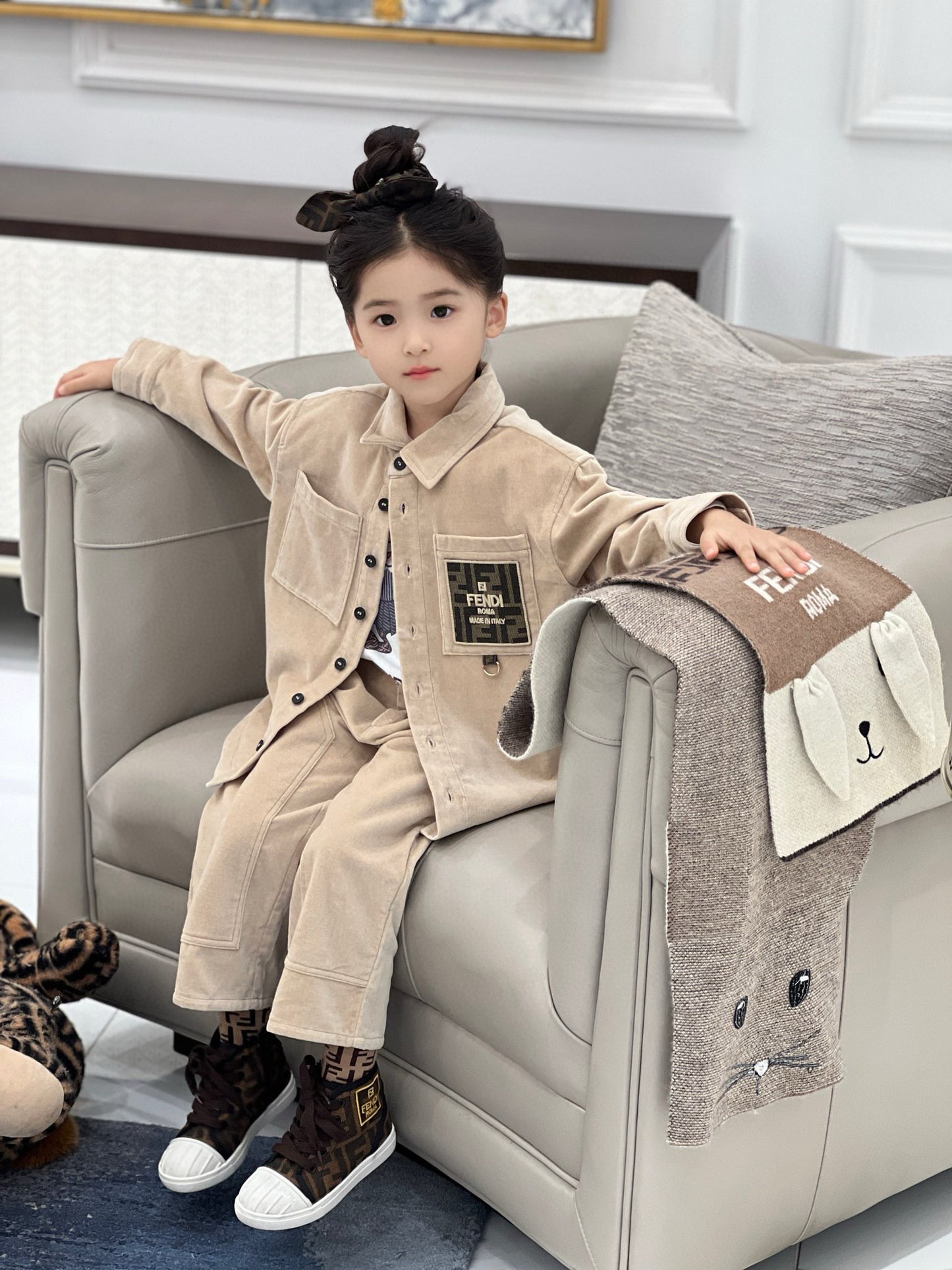 Fendi Polo/Long Pant Set