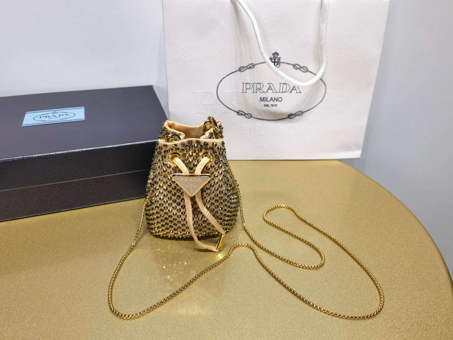 Prada Crystal Cross Body Bag Mini