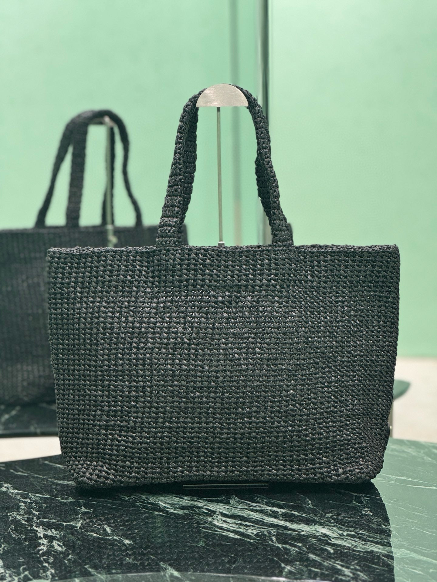 Prada Raffia Tote Bag