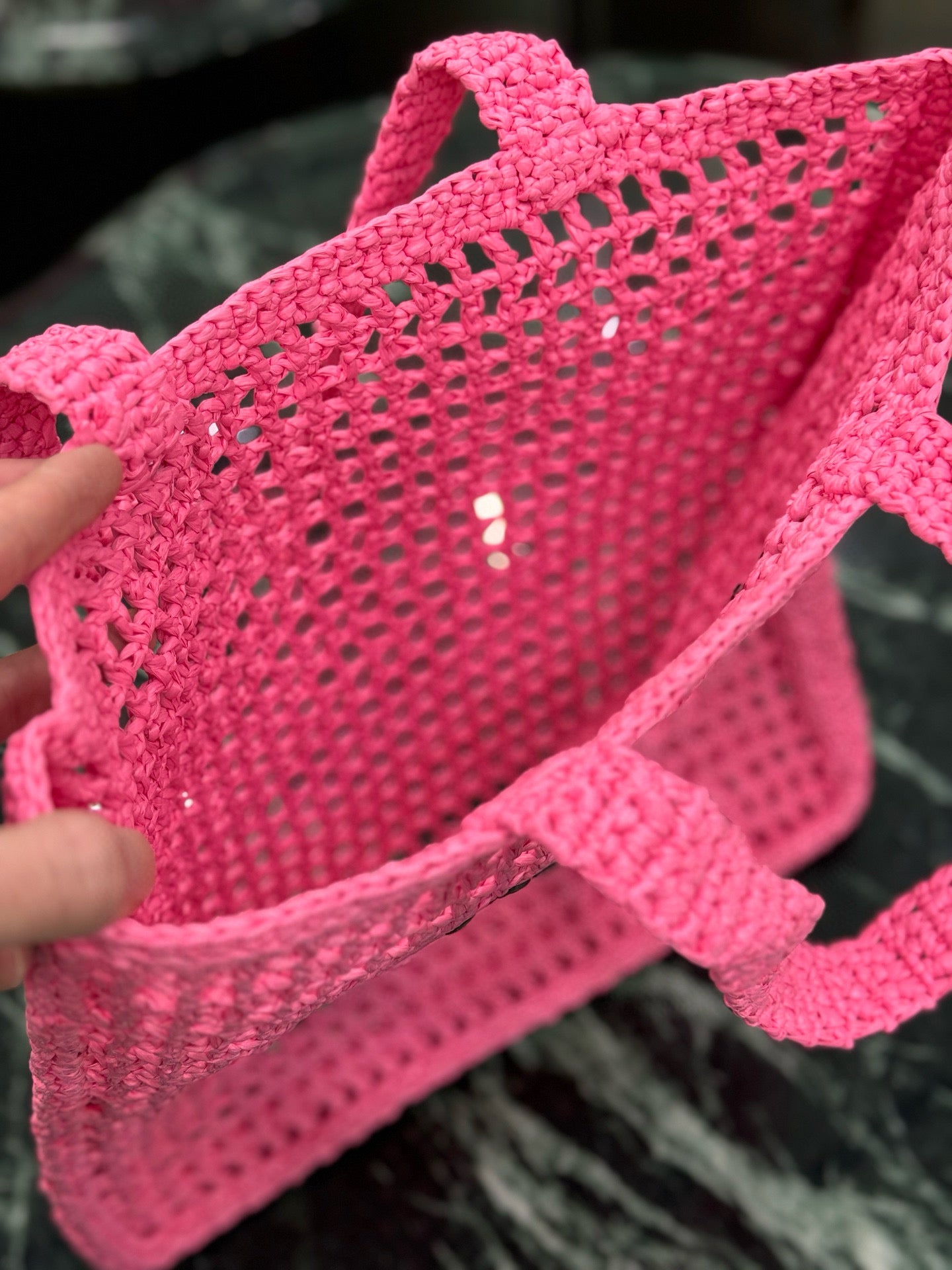 Prada Raffia Tote Bag