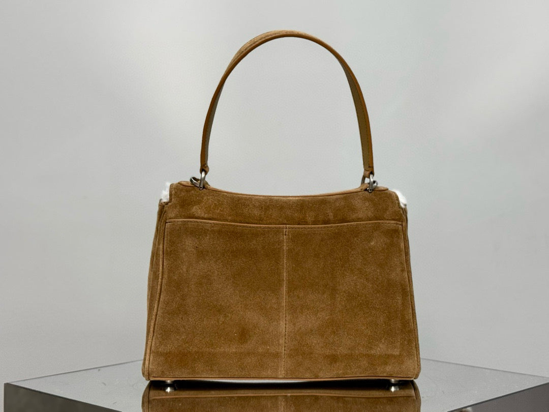 BLCG Rodeo Medium Suede Handbag 29x20x10cm