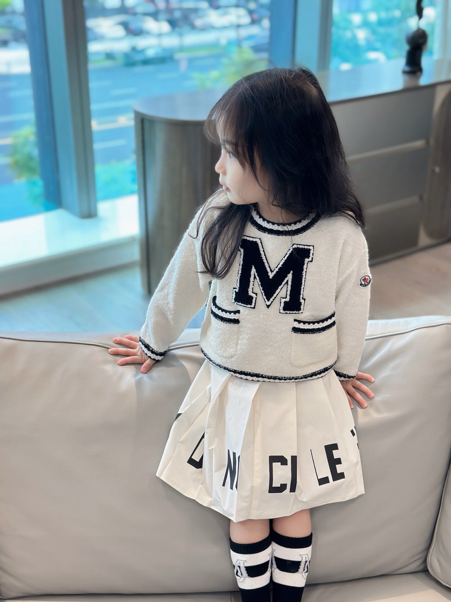 Moncler Sweater/Skirt Set