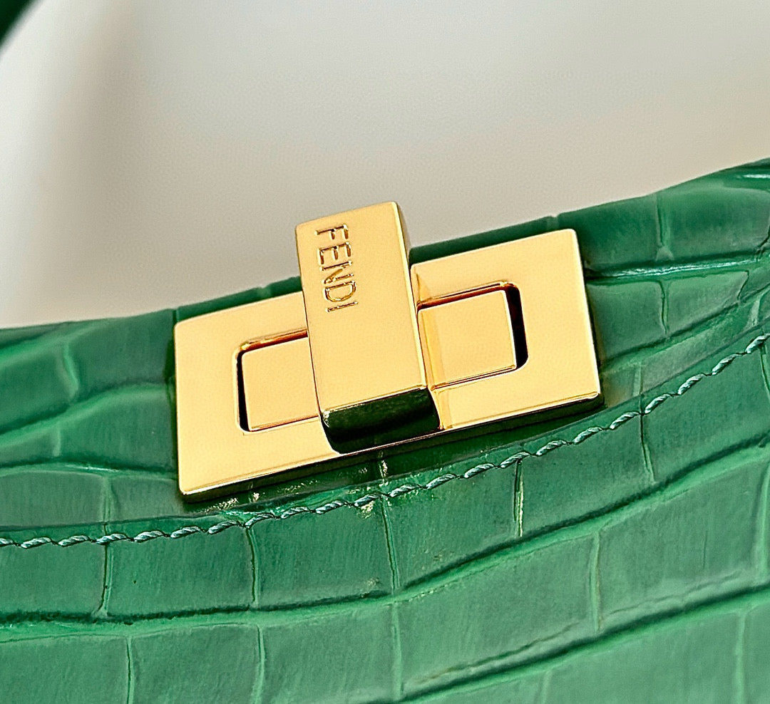 Fendi Peekaboo ISeeU Petite Precious Skin Bag