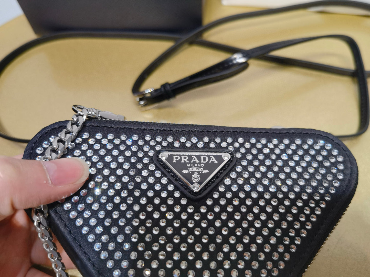 Prada Triangle Crystal Bag
