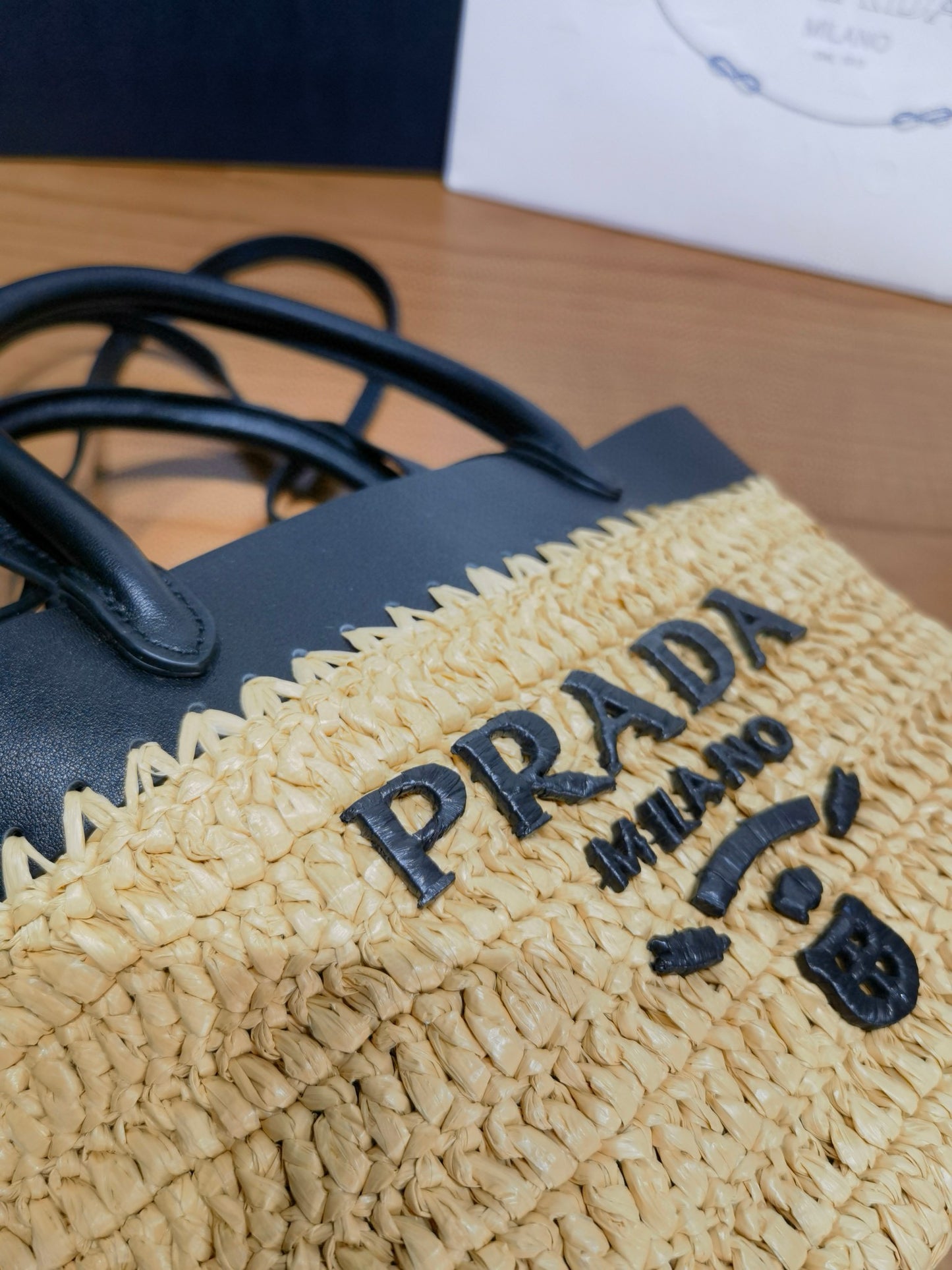 PD Natural Crochet Bucket Bag