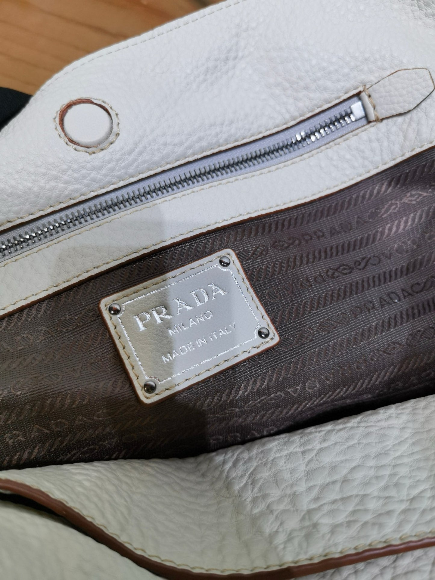 PD Large Leather Tote Bag 38x32x14cm