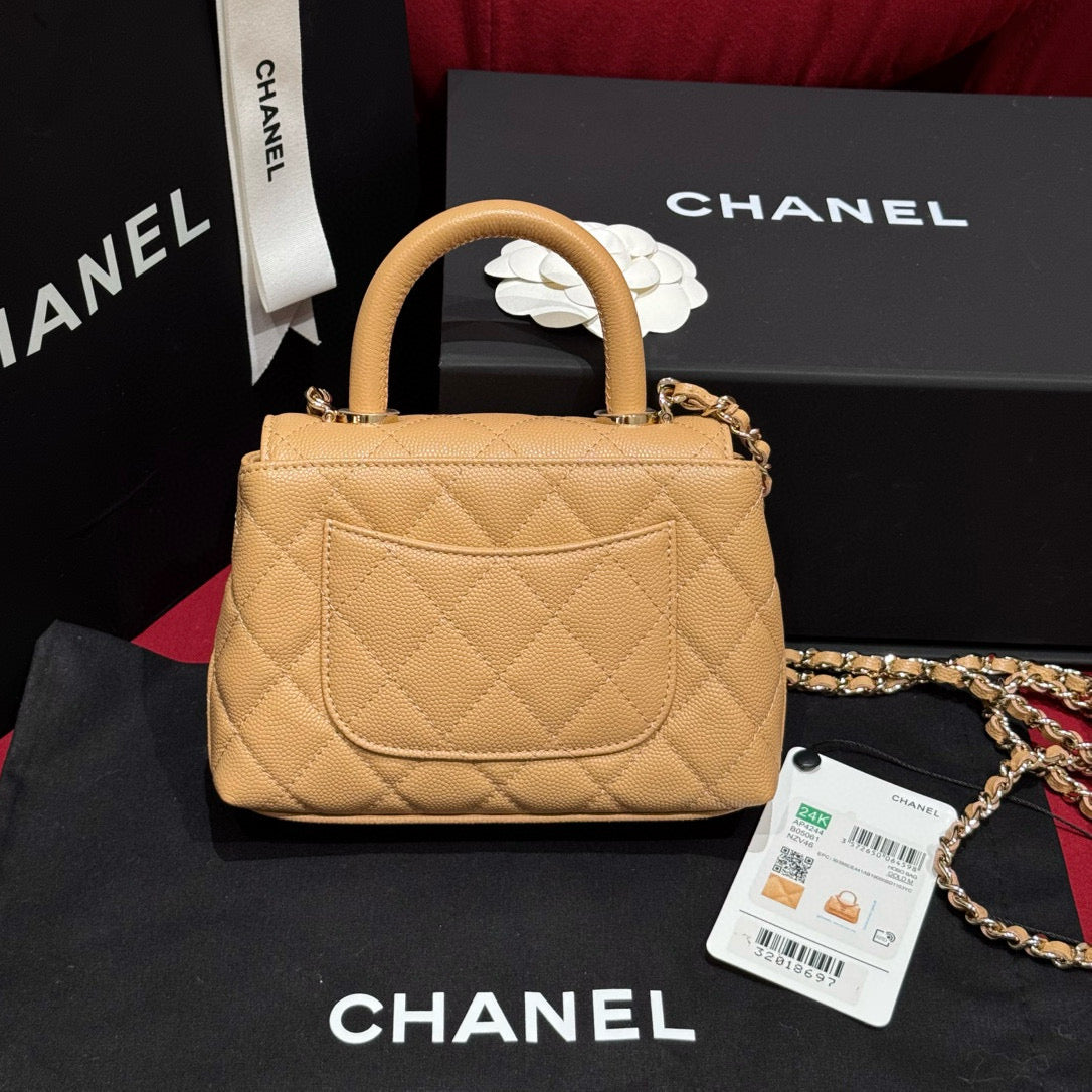 Chanel 24K Nano Coco Handle (11.5x14.5x5.5cm)