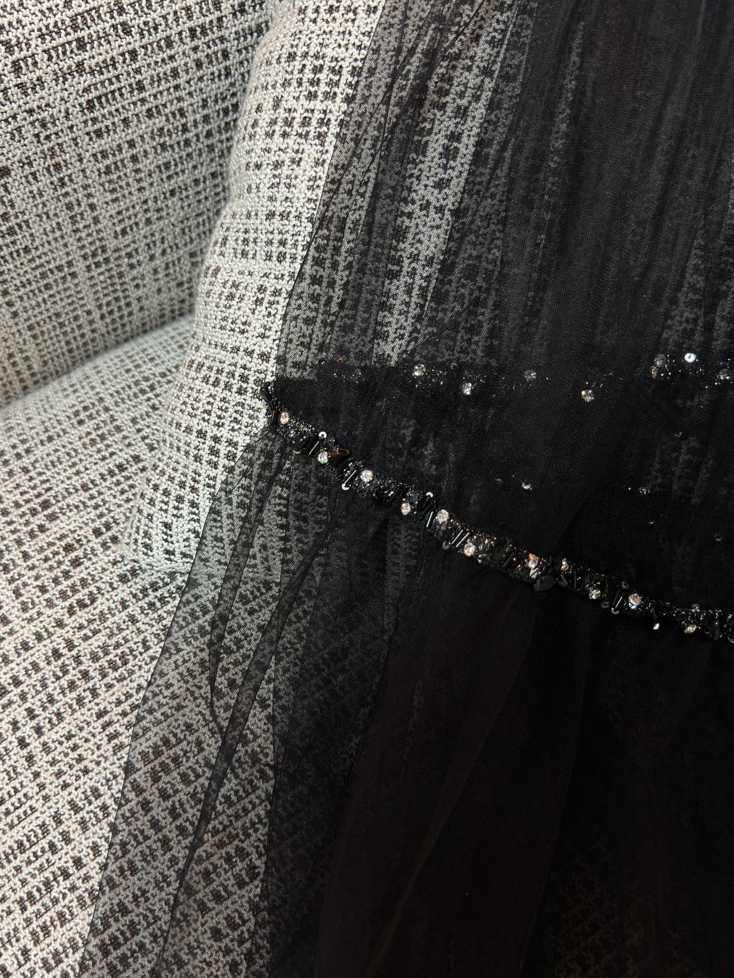 Chanel Sheer Layered Skirt