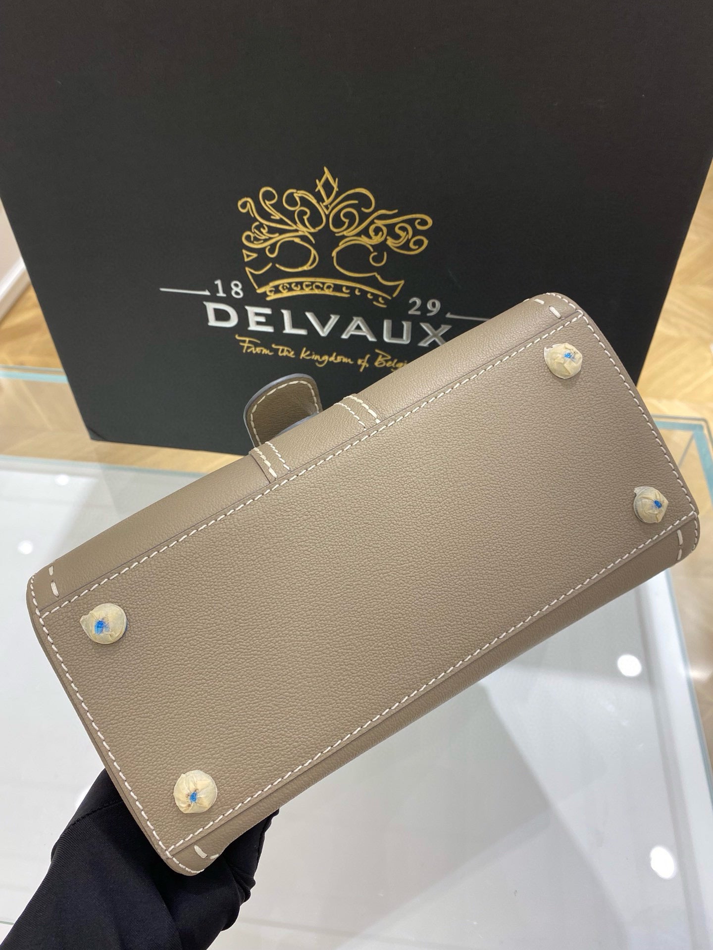 Delvaux Brillant Mini Surpique Rodeo Calf Handbag