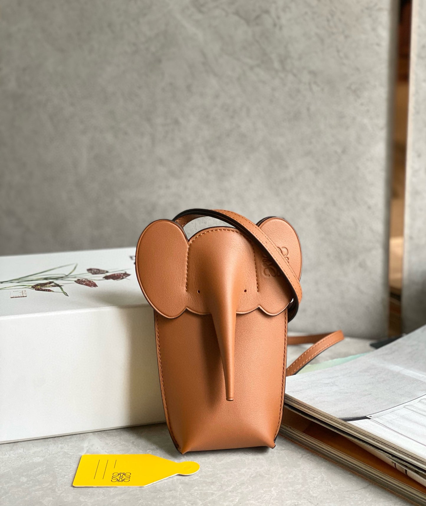 Loewe Elephant Phone Bag(8x4x19cm)