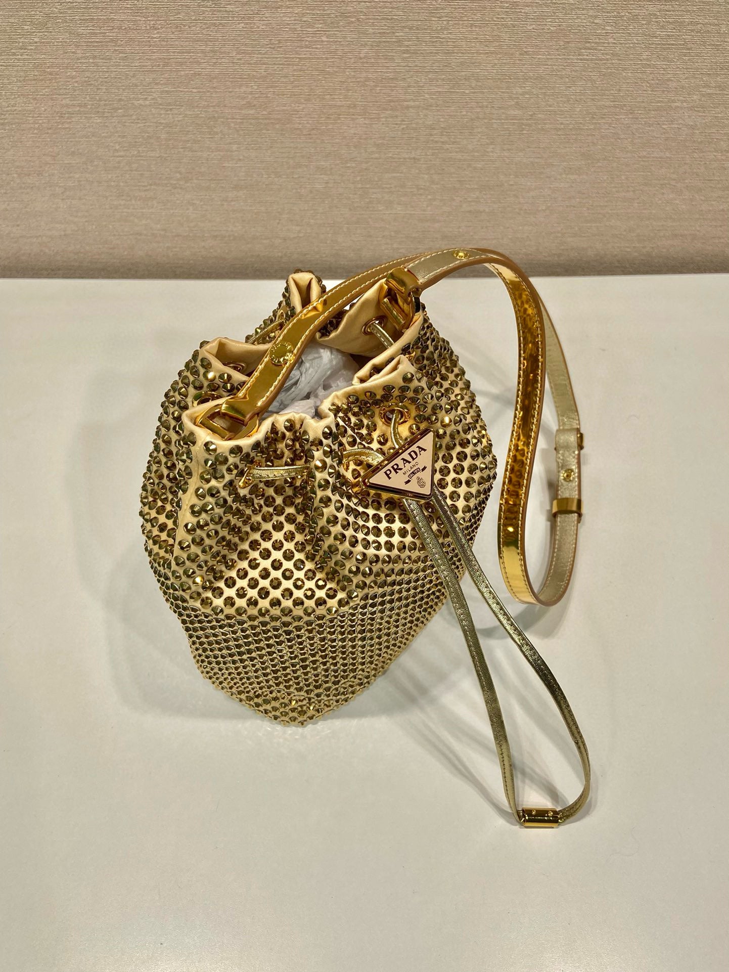 Prada Crystal Bucket Bag
