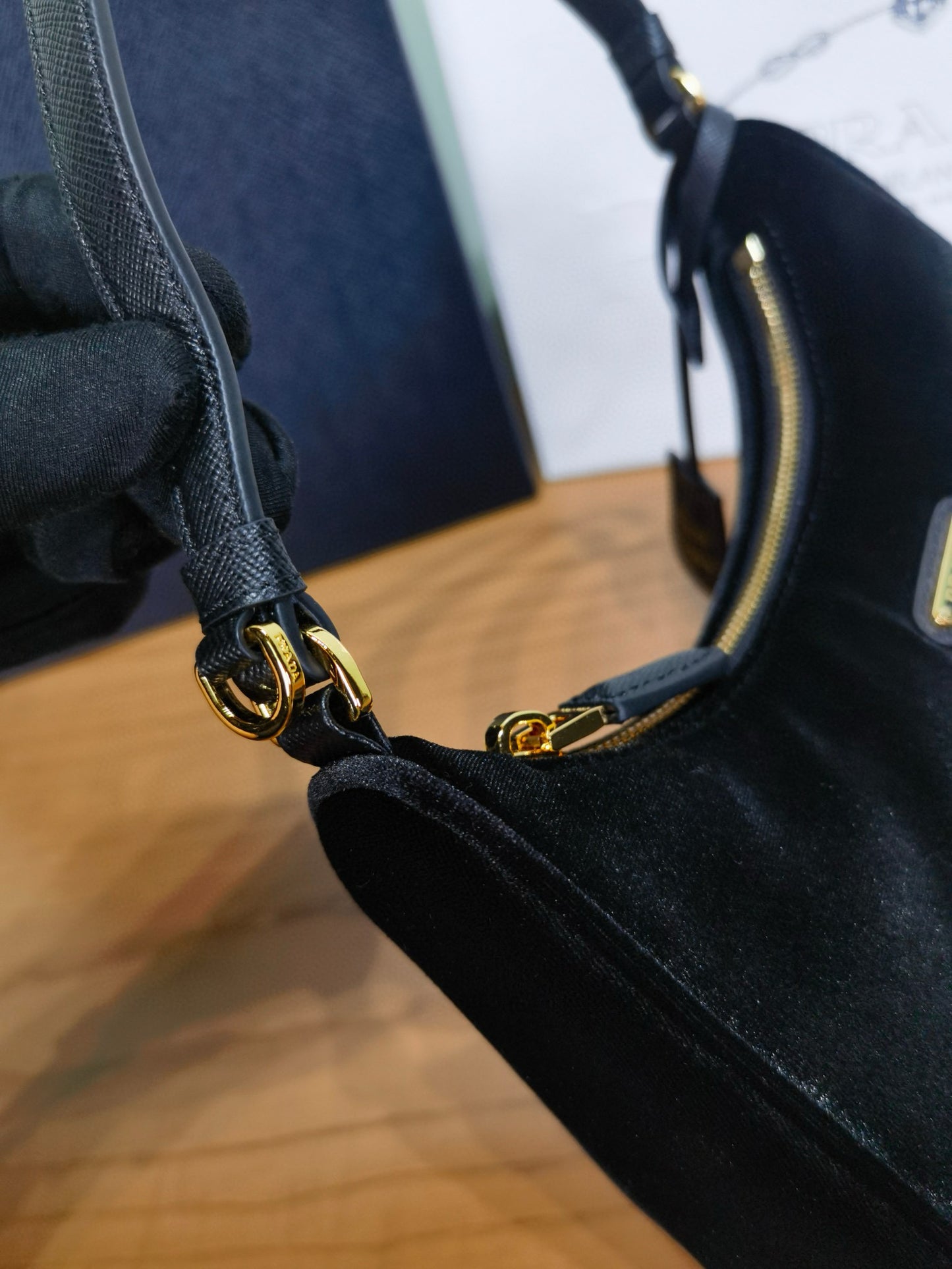 PD 2005 Velvet & Saffiano Mini Bag