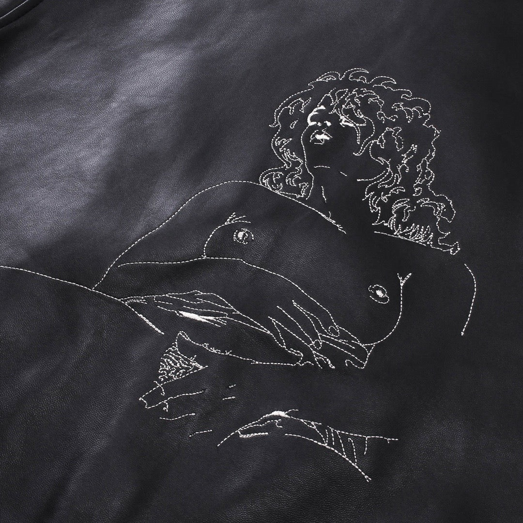 Enfants Riches Déprimés Zip-Up Leather Jacket