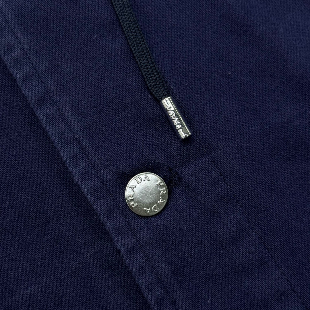 Prada Denim Shirt With Hood