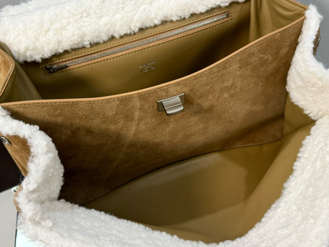 BLCG Rodeo Medium Suede Handbag 35x23x11cm