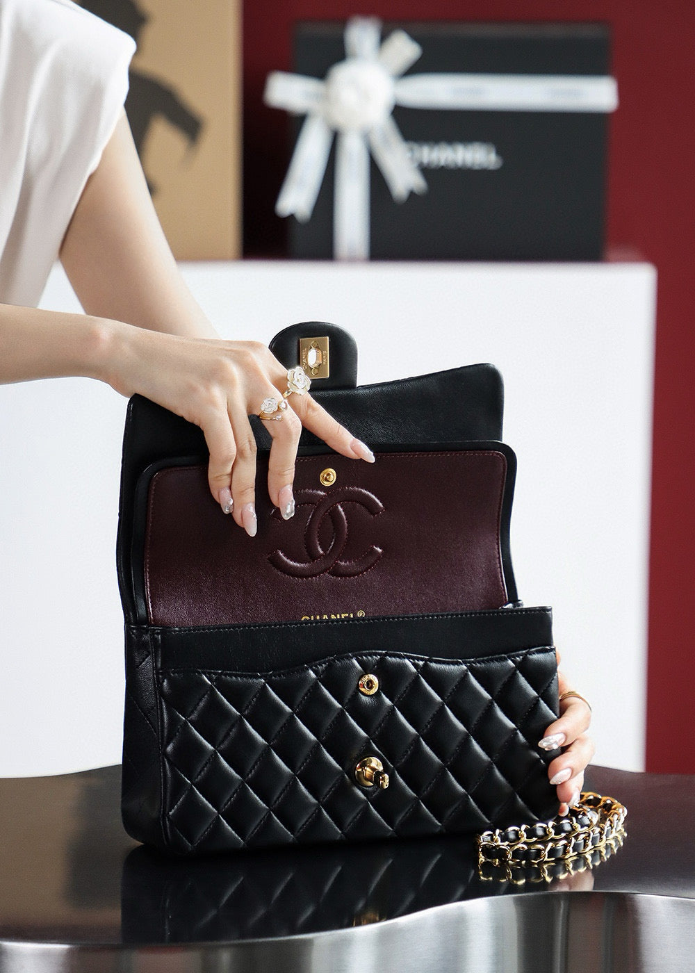 Chanel CF Bag (15.5x25.5x6.5cm)