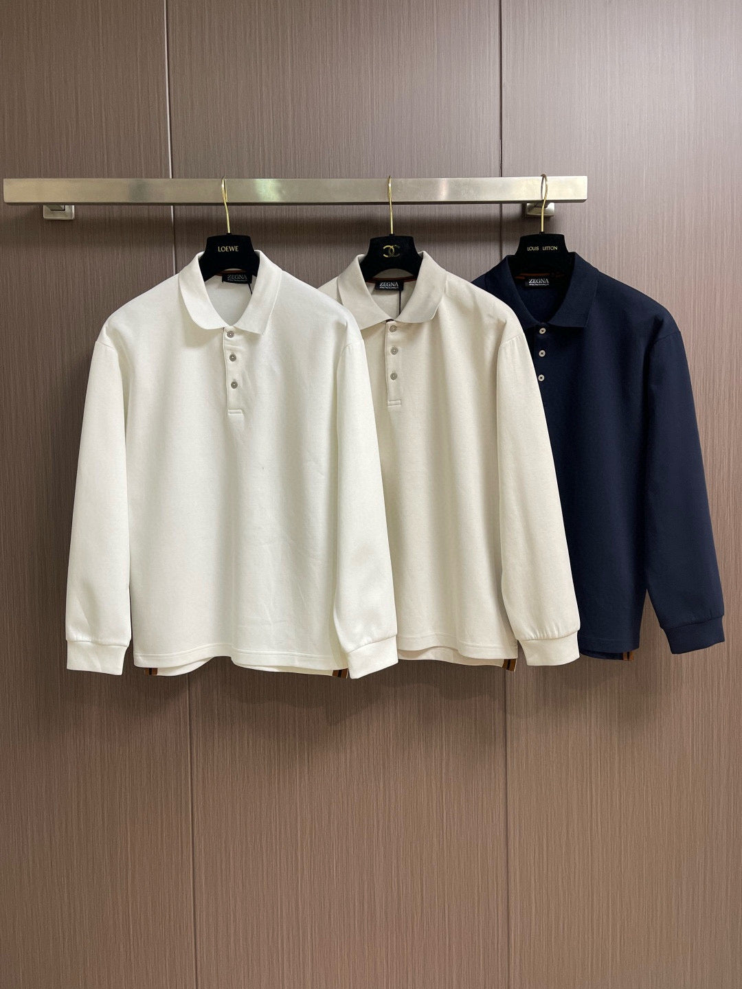 Zegna Long Sleeve Polo