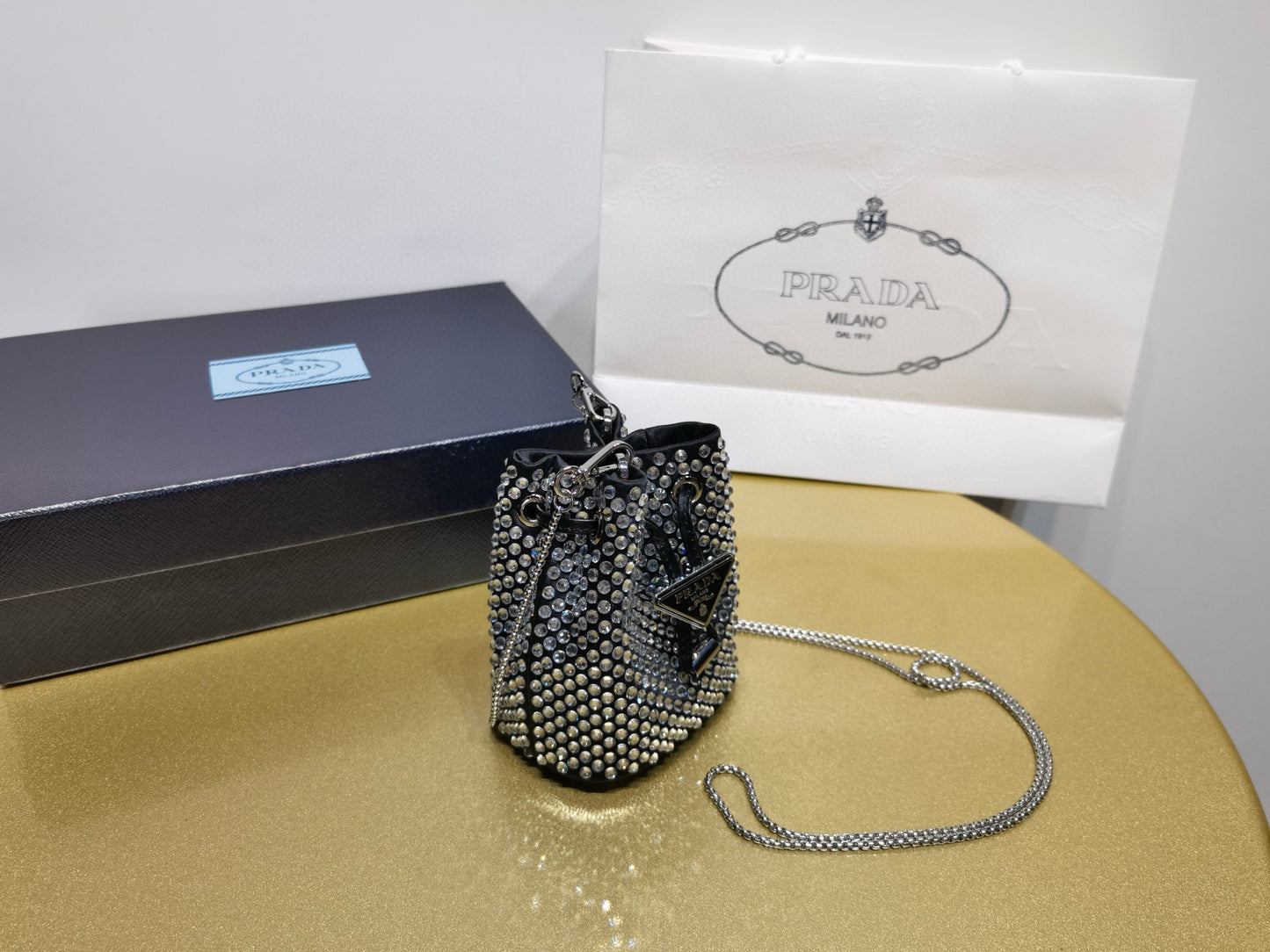 Prada Crystal Cross Body Bag Mini