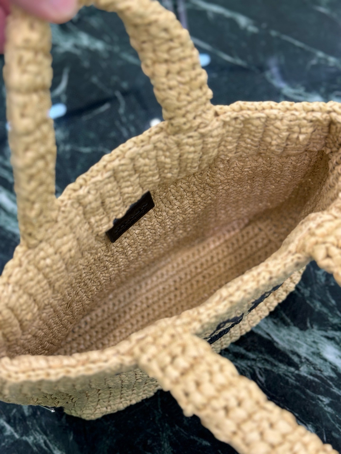 Prada Raffia Tote Bag