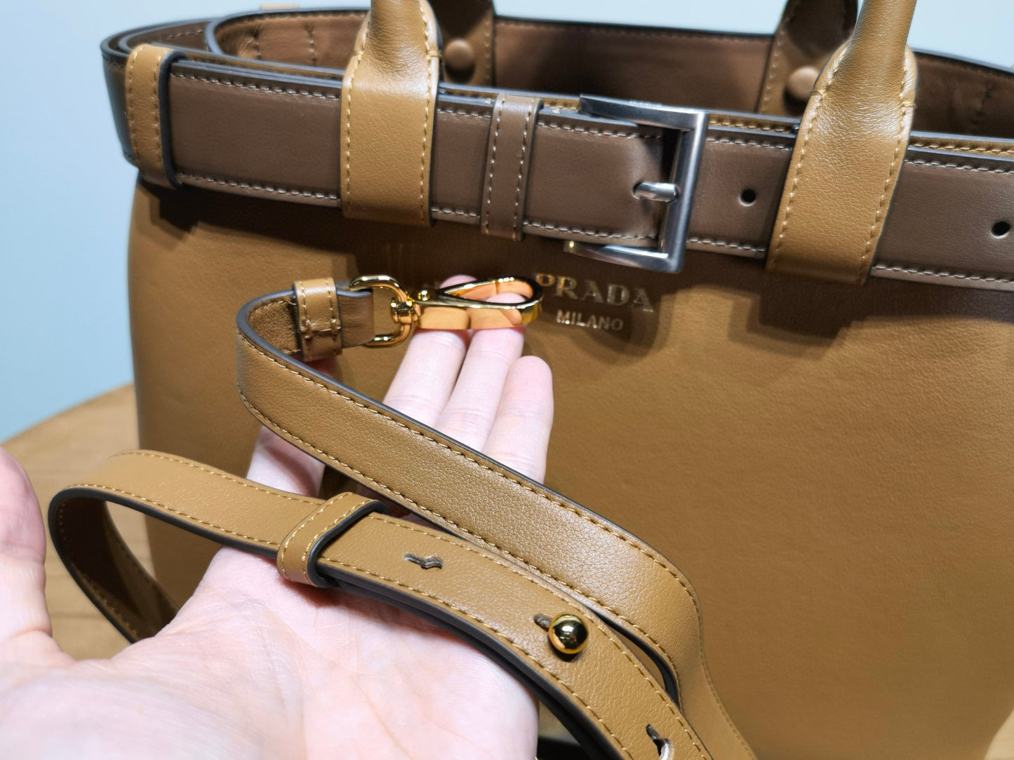 Prada Buckle Handbag
