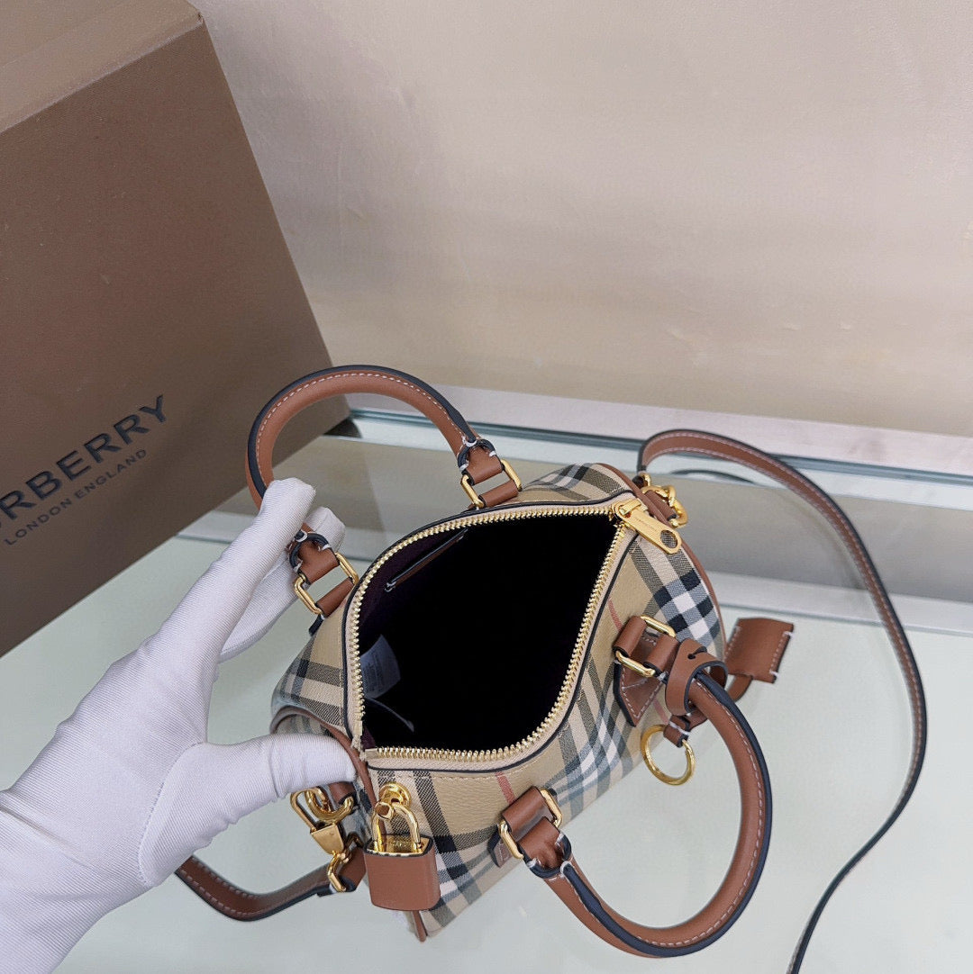 Burberry Check Bowling Mini Bag