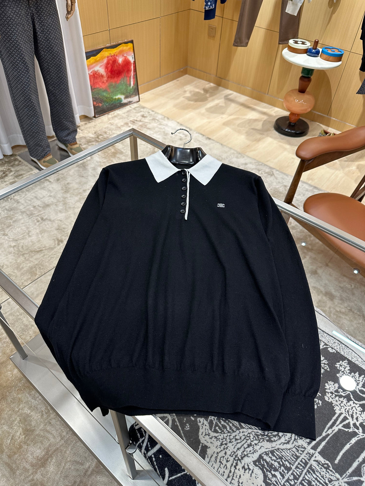 Celine Long Sleeve Polo