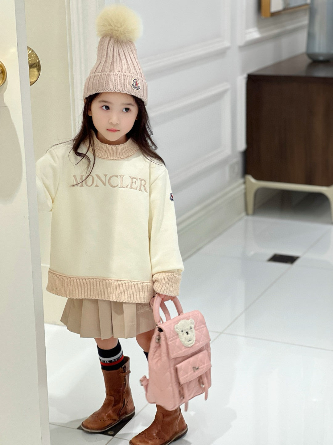 Moncler Sweater/Skirt Set