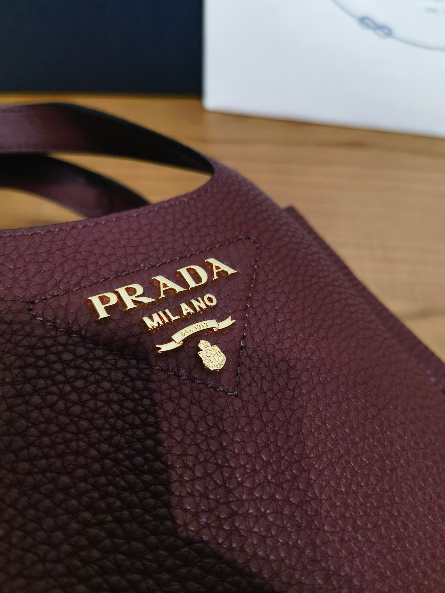 Prada Tote Basket Bag 25x21.5x14cm