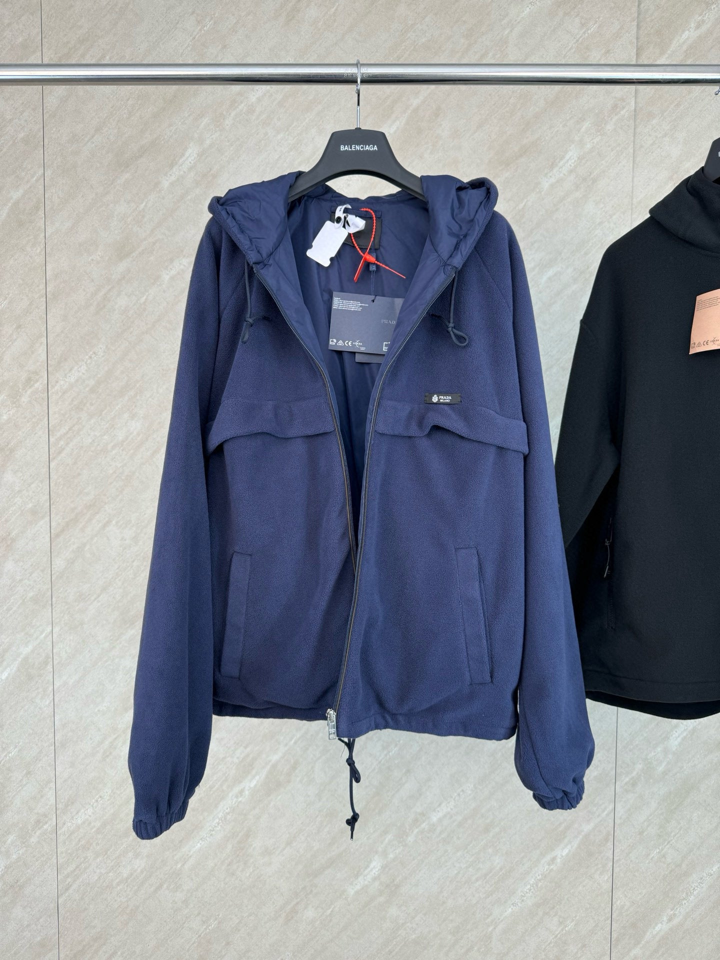 Prada Hooded Blouson Jacket