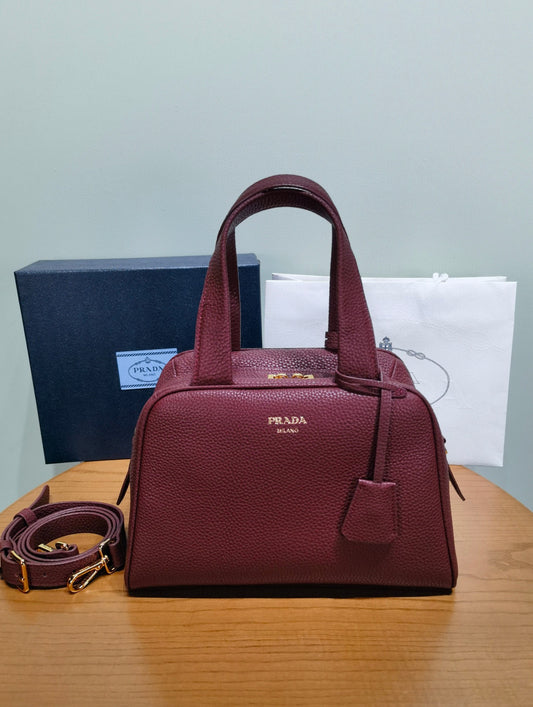 PD Leather Top-Handle Bag
 28x20x13cm