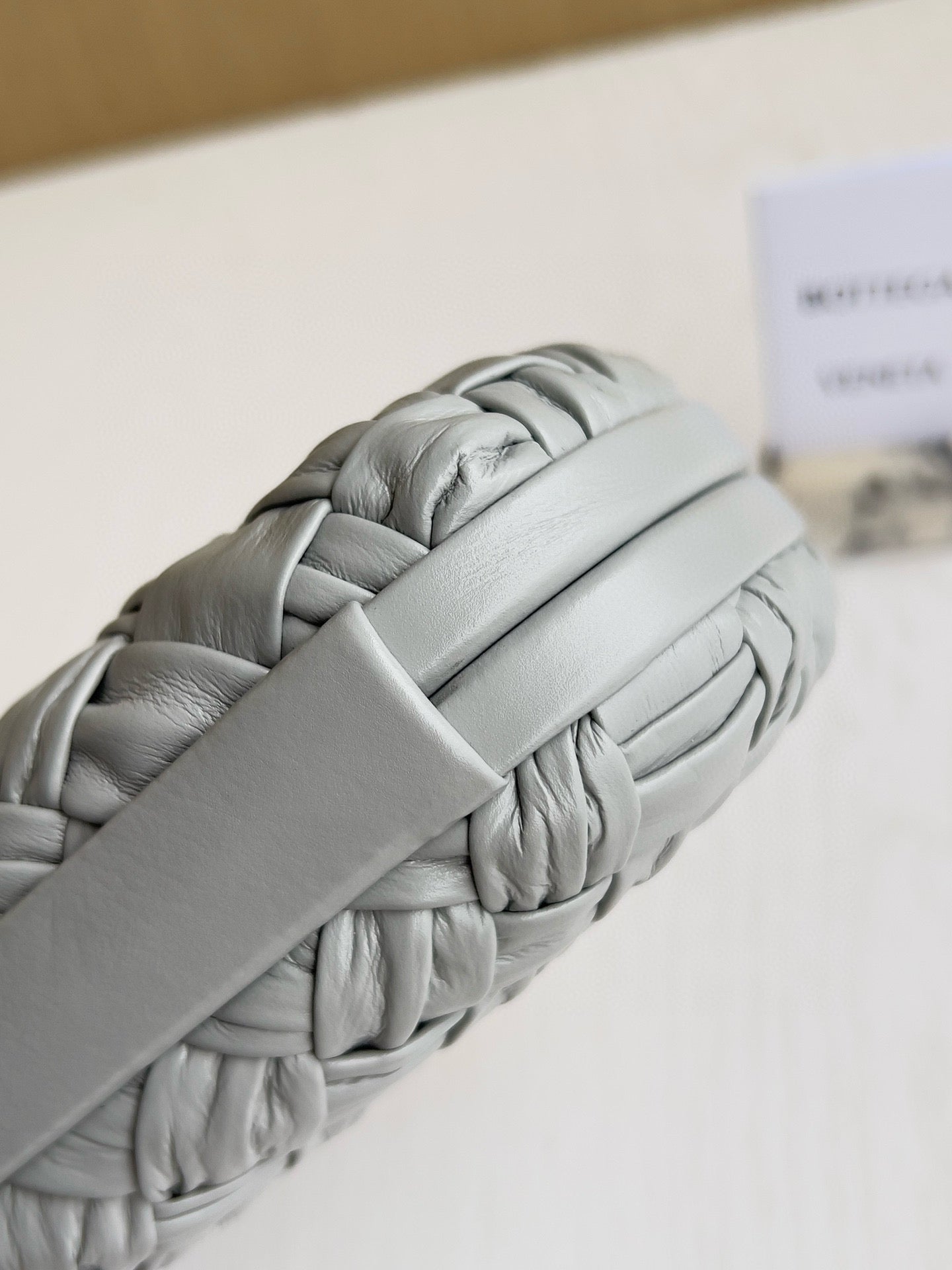 BV Plisse Knot Clutch Bag