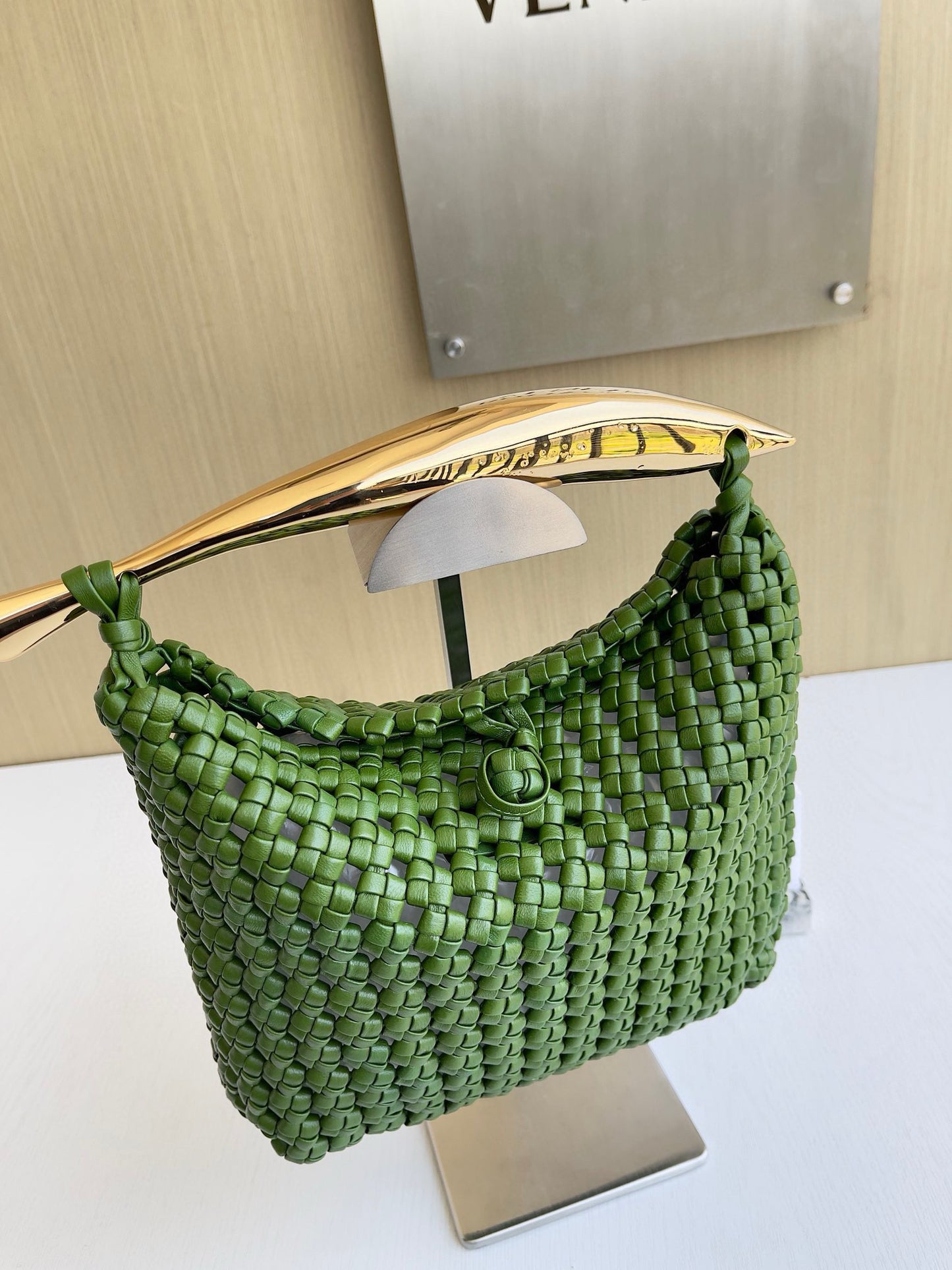 BV Woven Leather Handbag