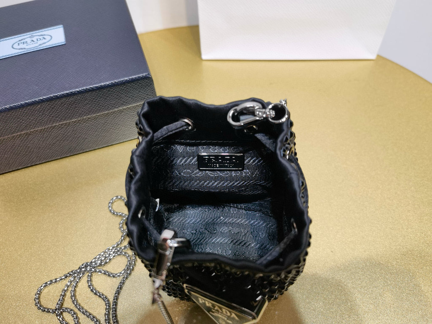 Prada Crystal Cross Body Bag Mini