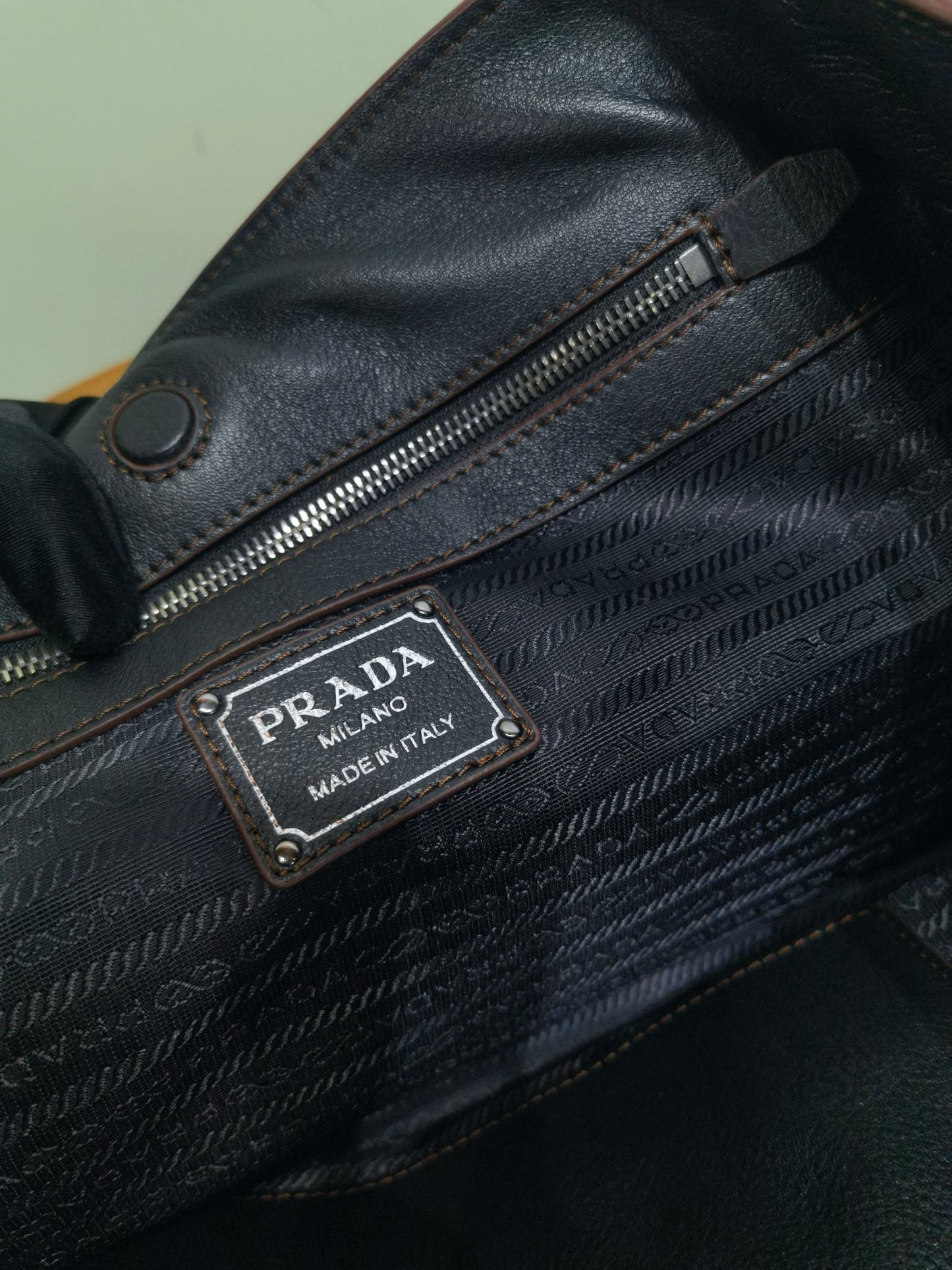 PD Large Leather Tote Bag 38x32x14cm
