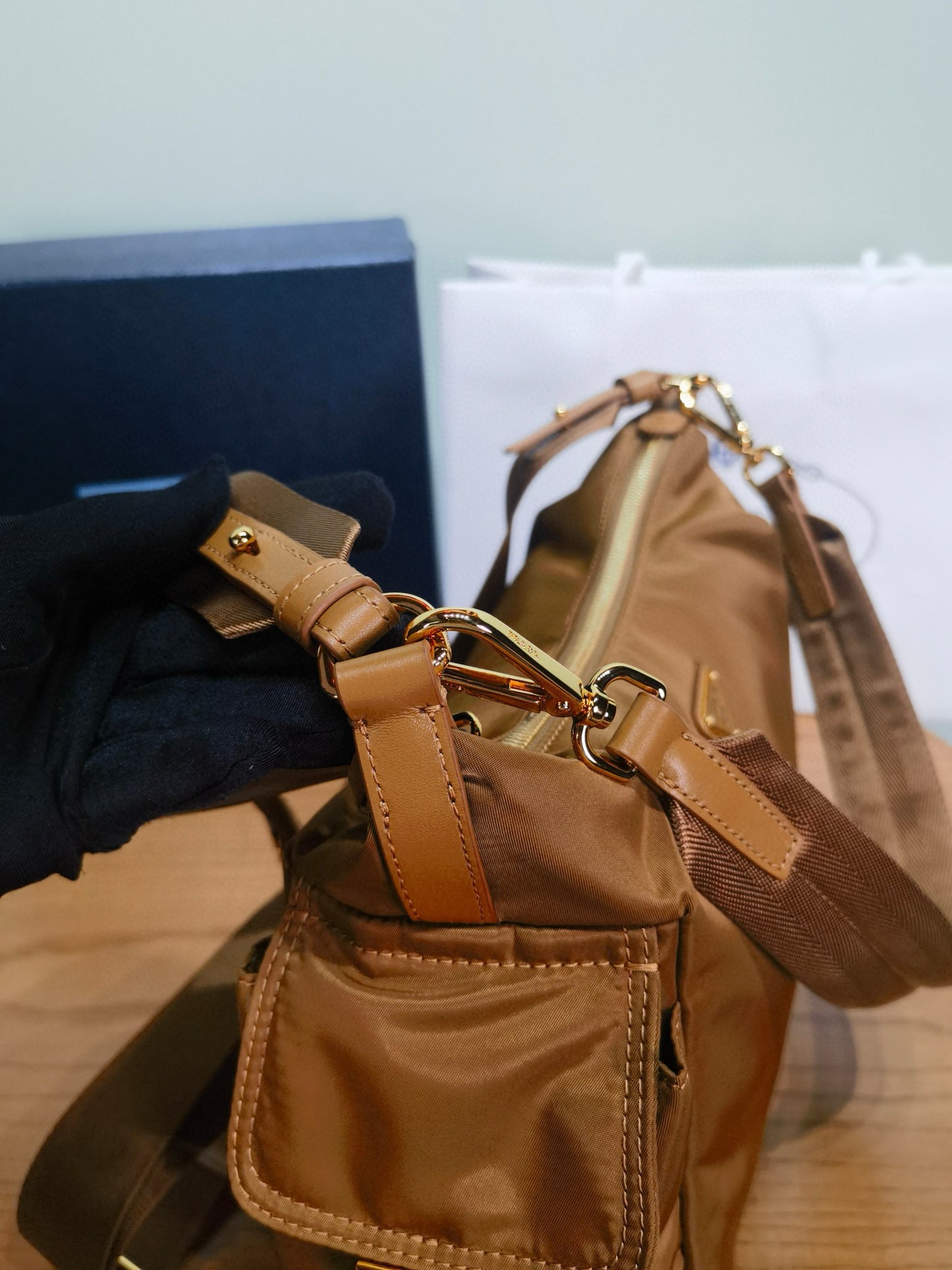 PD Re-Nylon Aimee Shoulder Bag