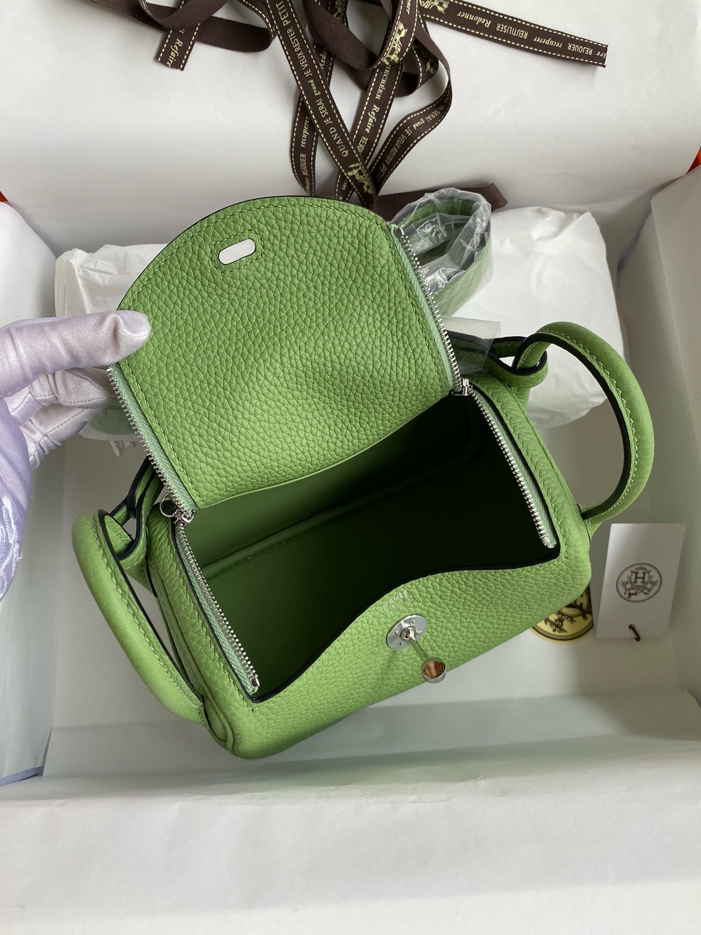 Hermes Mini Lindy, 19cm, 3I, TC Skin